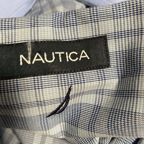 Nautica Classic Fit Bottom Up Long Sleeve Shirt Blue Men’s Size 17, 32/3… - Picture 12 of 12
